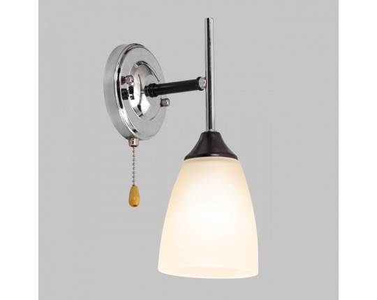 Бра настенное, 1*Е27, черный+хром MD.2167-1-W-BK+CH