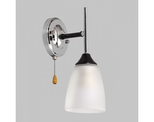 Бра настенное, 1*Е27, черный+хром MD.2167-1-W-BK+CH