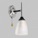 Бра настенное, 1*Е27, черный+хром MD.2167-1-W-BK+CH
