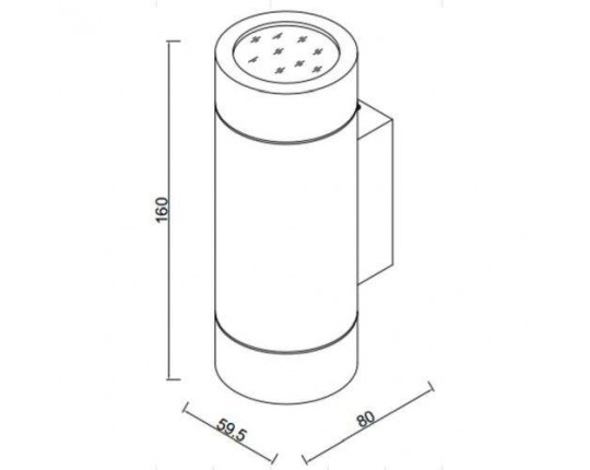 Светильник настенный 'ТЕХНО' LED 2*6W 220V IP54 IL.0013.2215