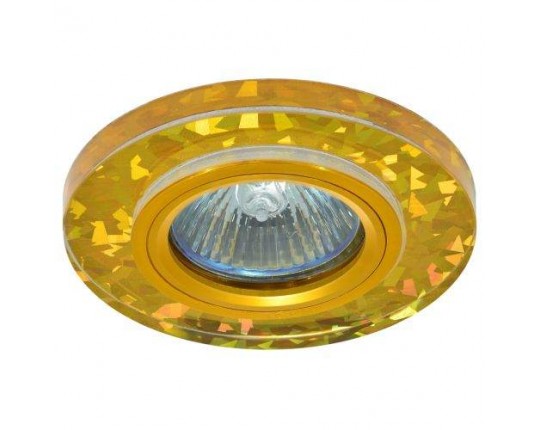 Светильник MR16+LED встраиваемый G/Multicolor 35Вт+LED 3Вт 9108