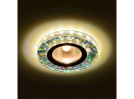 Светильник MR16+LED встраиваемый G/Multicolor 35Вт+LED 3Вт 9108