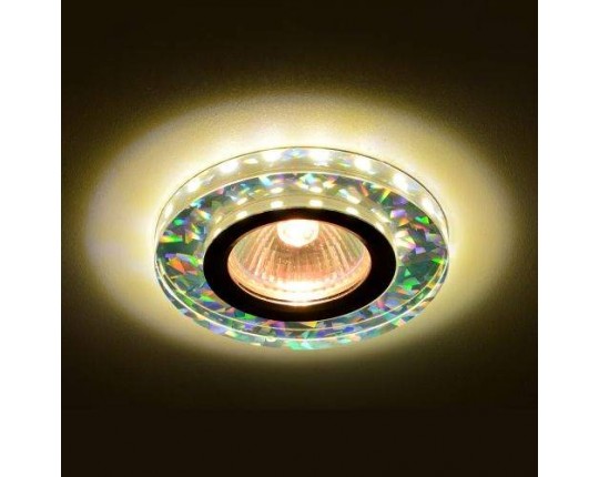 Светильник MR16+LED встраиваемый G/Multicolor 35Вт+LED 3Вт 9108