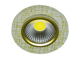 Светильник LED 5W COB+ LED 3W, G/WH+GOLD встраиваемый