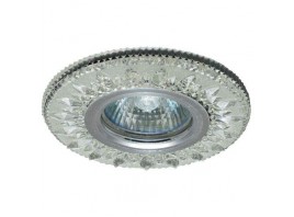 Светильник MR16+LED 3W 4000K встраиваемый ПОЛИКРИСТАЛЛ, AL/CLEAR IL.0027.0103