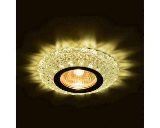 Светильник MR16+LED 3W 4000K встраиваемый ПОЛИКРИСТАЛЛ, AL/CLEAR IL.0027.0303