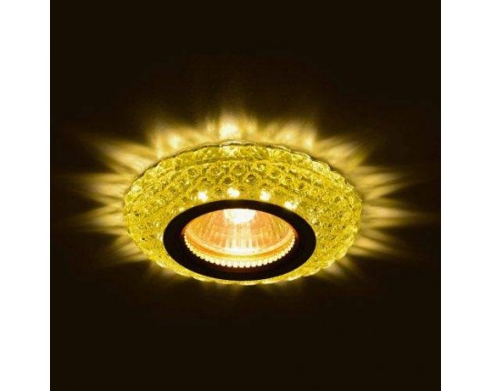 Светильник MR16+LED 3W 4000K встраиваемый ПОЛИКРИСТАЛЛ, G/CLEAR GOLD IL.0027.0403