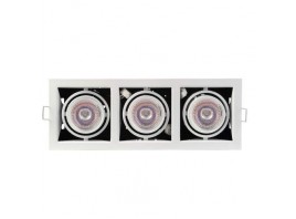 Светильник карданный MR16, 3*50W встраиваемый, GU5.3 WH IL.0006.1003