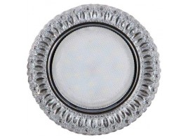Светильник GX53+LED 4W 4000K, встраиваемый ПОЛИКРИСТАЛЛ CH/CLEAR 8941