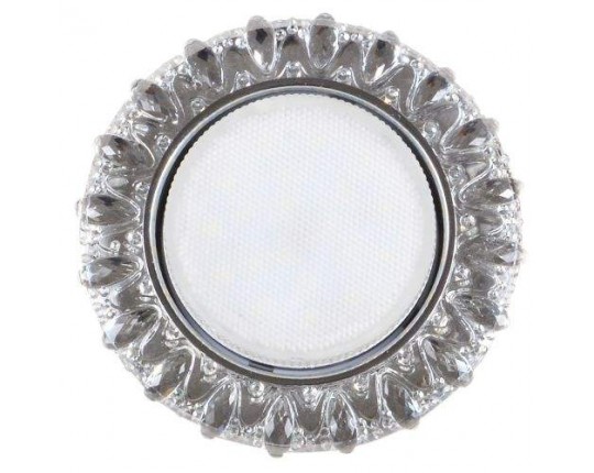 Светильник GX53+LED 4W 4000K, встраиваемый ПОЛИКРИСТАЛЛ CH/CLEAR IL.0028.1403