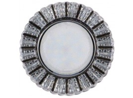 Светильник GX53+LED 4W 4000K, встраиваемый ПОЛИКРИСТАЛЛ CH/CLEAR+GRAY IL.0028.2022