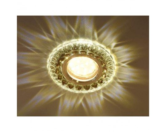 Светильник MR16+LED 3W 4000K встраиваемый ПОЛИКРИСТАЛЛ, AL/CLEAR 8846