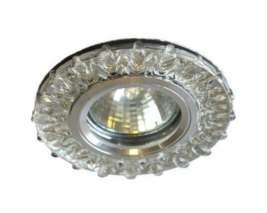 Светильник MR16+LED 3W 4000K встраиваемый ПОЛИКРИСТАЛЛ, AL/CLEAR IL.0027.1503