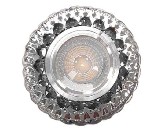 Светильник MR16+LED 3W 4000K встраиваемый ПОЛИКРИСТАЛЛ, AL/CLEAR+GREY 8853