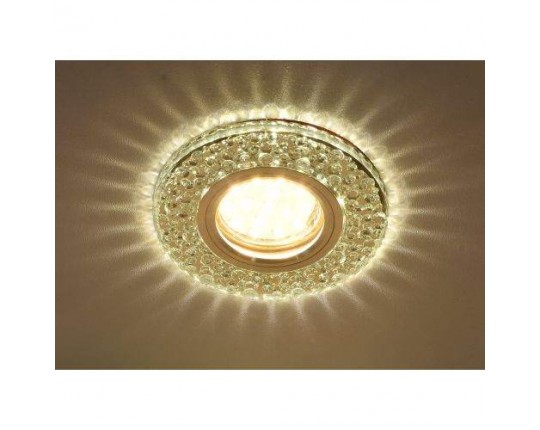 Светильник MR16+LED 3W 4000K встраиваемый ПОЛИКРИСТАЛЛ, AL/CLEAR IL.0027.2103