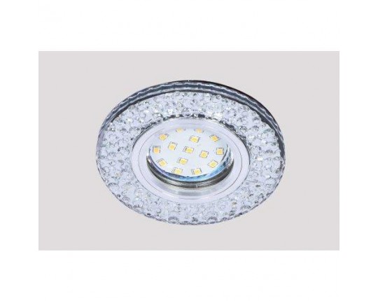 Светильник MR16+LED 3W 4000K встраиваемый ПОЛИКРИСТАЛЛ, AL/CLEAR IL.0027.2103