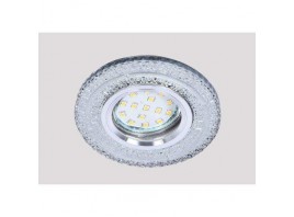 Светильник MR16+LED 3W 4000K встраиваемый ПОЛИКРИСТАЛЛ, AL/CLEAR 8856