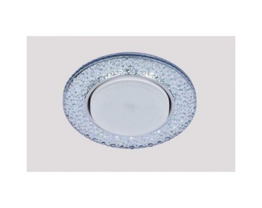 Светильник GX53+LED 4W 4000K, встраиваемый ПОЛИКРИСТАЛЛ CH/CLEAR IL.0028.2103