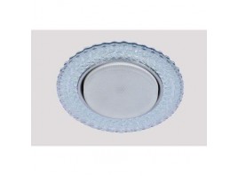 Светильник GX53+LED 4W 4000K, встраиваемый ПОЛИКРИСТАЛЛ CH/CLEAR 8858