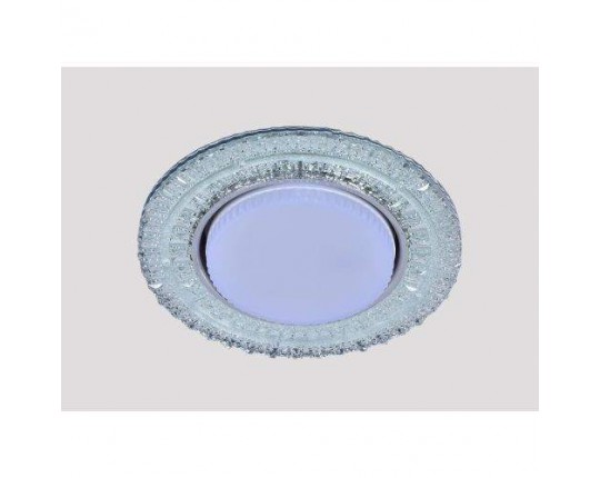 Светильник GX53+LED 4W 4000K, встраиваемый ПОЛИКРИСТАЛЛ CH/CLEAR 8859