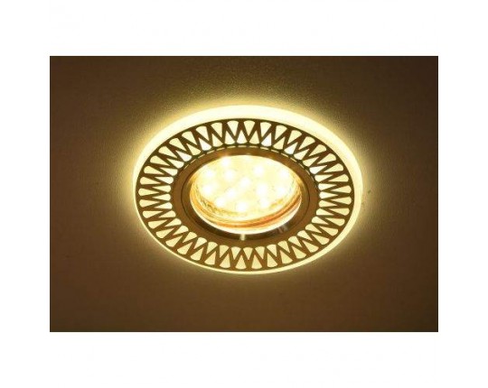 Светильник MR16+LED 3W 4000K, встраиваемый акрил, CH/WH+CH IL.0030.0702