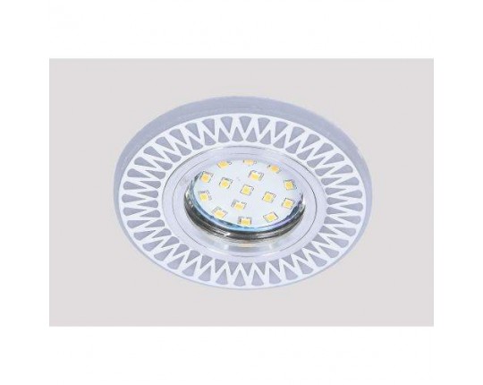 Светильник MR16+LED 3W 4000K, встраиваемый акрил, CH/WH+WH