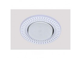 Светильник GX53+LED 4W 4000K, встраиваемый АКРИЛ CH/WH+WH IL.0031.0715