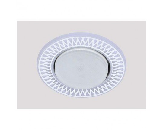 Светильник GX53+LED 4W 4000K, встраиваемый АКРИЛ CH/WH+WH IL.0031.0715