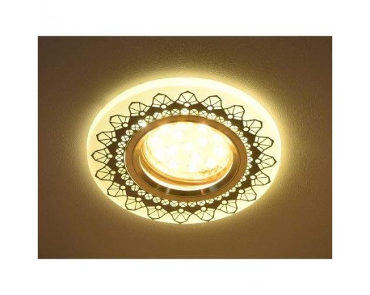 Светильник MR16+LED 3W 4000K, встраиваемый акрил, CH/WH+WH IL.0030.0415