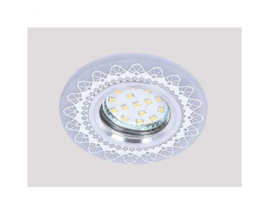 Светильник MR16+LED 3W 4000K, встраиваемый акрил, CH/WH+WH IL.0030.0415