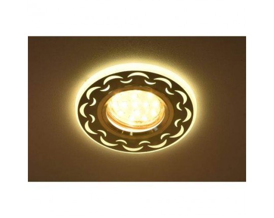 Светильник MR16+LED 3W 4000K, встраиваемый акрил, CH/WH+WH IL.0030.0115