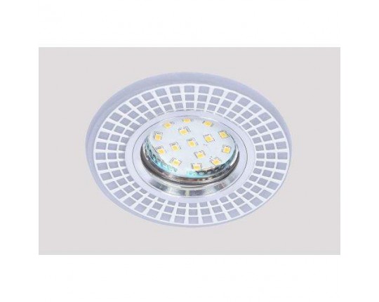 Светильник MR16+LED 3W 4000K, встраиваемый акрил, CH/WH+WH IL.0030.0615