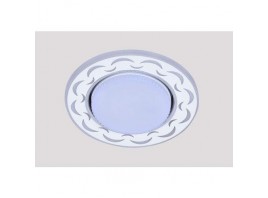 Светильник GX53+LED 4W 4000K, встраиваемый АКРИЛ CH/WH+WH IL.0031.0115