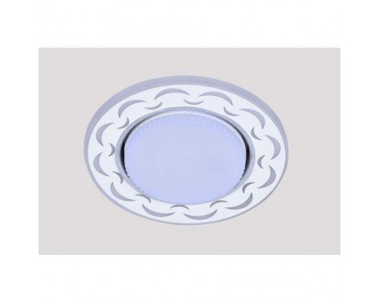 Светильник GX53+LED 4W 4000K, встраиваемый АКРИЛ CH/WH+WH IL.0031.0115