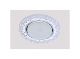Светильник GX53+LED 4W 4000K, встраиваемый АКРИЛ CH/WH+WH IL.0031.0415
