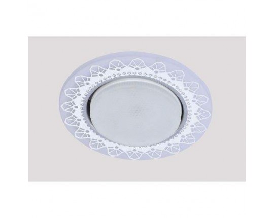 Светильник GX53+LED 4W 4000K, встраиваемый АКРИЛ CH/WH+WH IL.0031.0415
