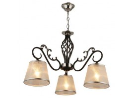 Люстра подвесная 3*60Вт Е27, KL.3024-3-S CH+BK