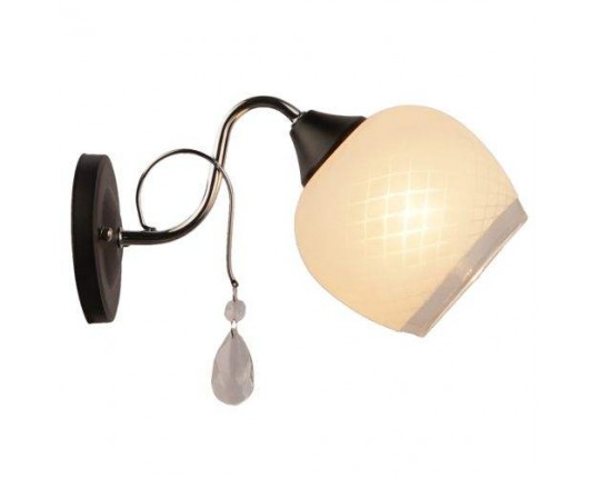 Бра 1*60ВТ Е27, MD.0658-1-W CH+BK