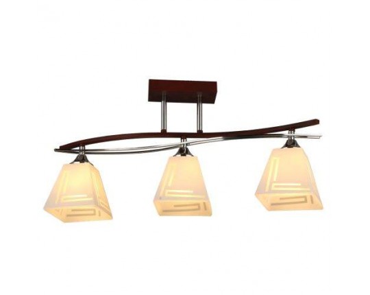 Люстра потолочная 3*60Вт Е27, MD.3139-3-S WENGE+CH