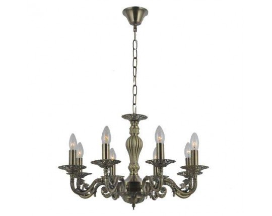 Люстра подвесная 8*60Вт Е14, KL.29231-8-P AB