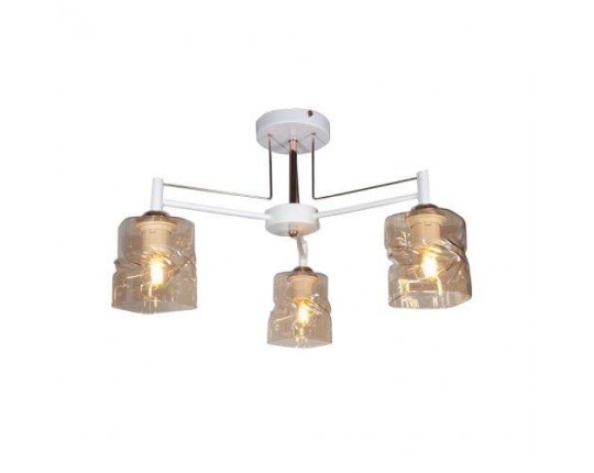 Люстра потолочная 3*60Вт E27, MD.4237-3-S WH+FGD