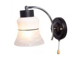 Бра 1*60Вт E27, MD.51423-1-W BK+CH