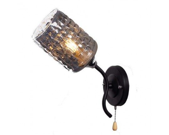 Бра 1*60Вт E27, MD.3596-1-W BK+CH