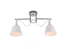 Люстра потолочная 2*60Вт E27, MD.1190-2-S CH+WH