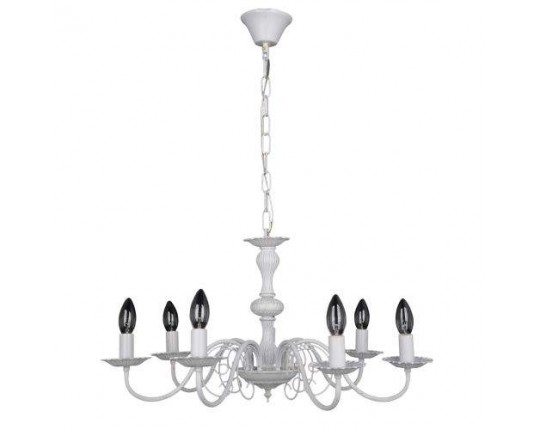 Люстра потолочная 7*60Вт E14, KL.29752-7-P WH