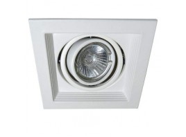 Светильник карданный MR16, 1*50W встраиваемый, GU5.3 WH IL.0006.6115