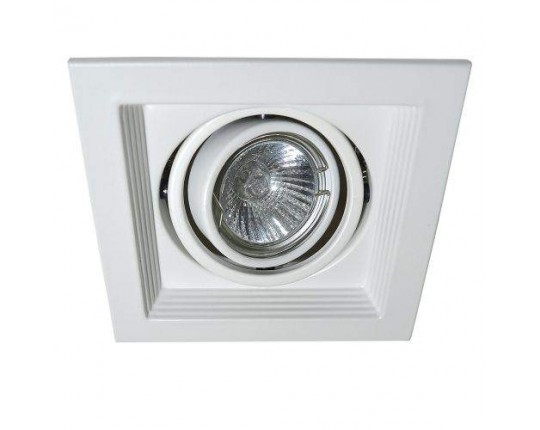 Светильник карданный MR16, 1*50W встраиваемый, GU5.3 WH IL.0006.6115