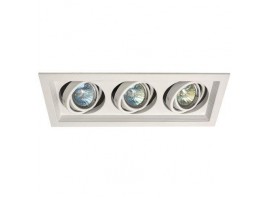 Светильник карданный MR16, 3*50W встраиваемый, GU5.3 WH IL.0006.6315