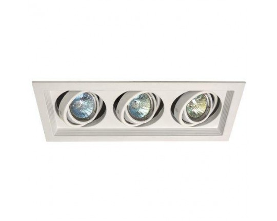 Светильник карданный MR16, 3*50W встраиваемый, GU5.3 WH IL.0006.6315