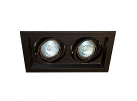 Светильник карданный MR16, 2*50W встраиваемый, GU5.3 BK IL.0006.6200